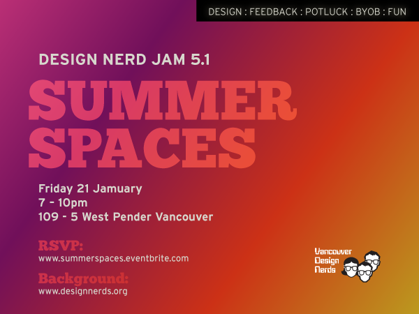 Design Nerd Jam 5.1 – Summer Spaces