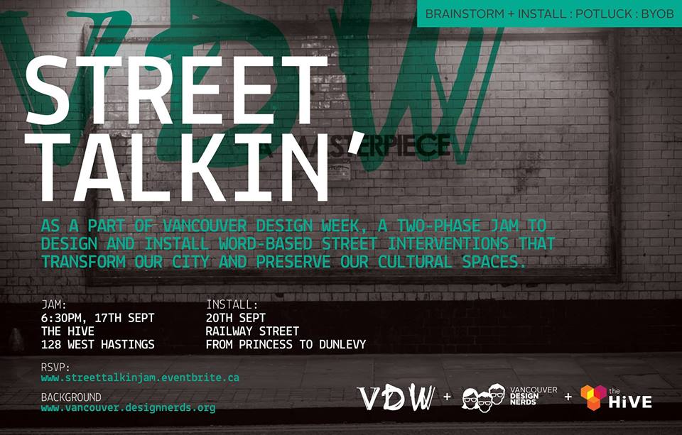 Street Talkin’ Jam and Vancouver Design Week